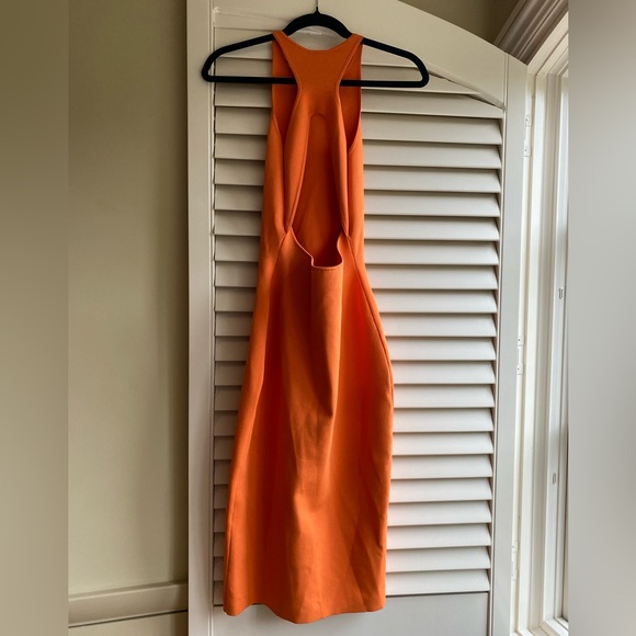 NWT A.L.C Pierce Dress Orange Bodycon XS | Revolve Intermix - Picture 5 of 8